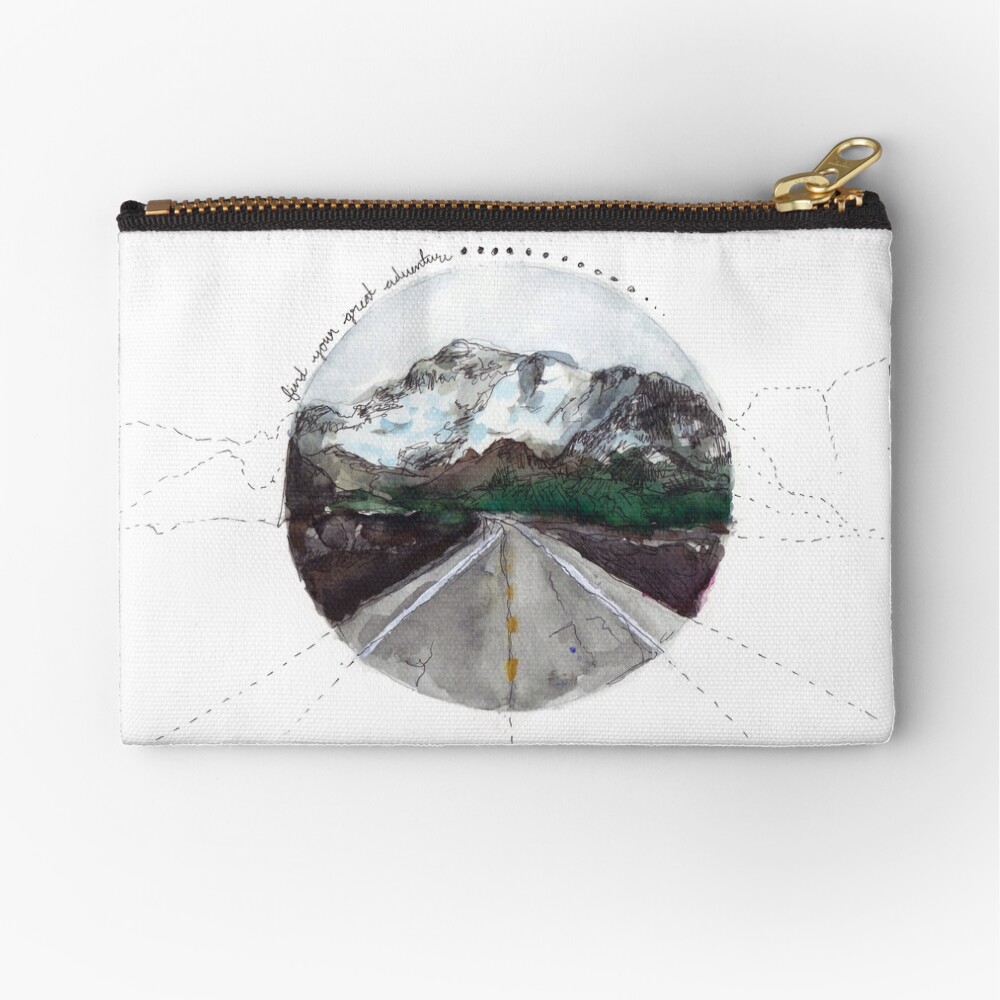 find your great adventure Zipper Pouch