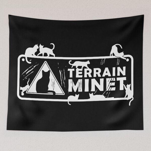 Item preview, Minet Land - WHITE PANEL CAUTION WORKS - mined land designed and sold by KokoBlacsquare.