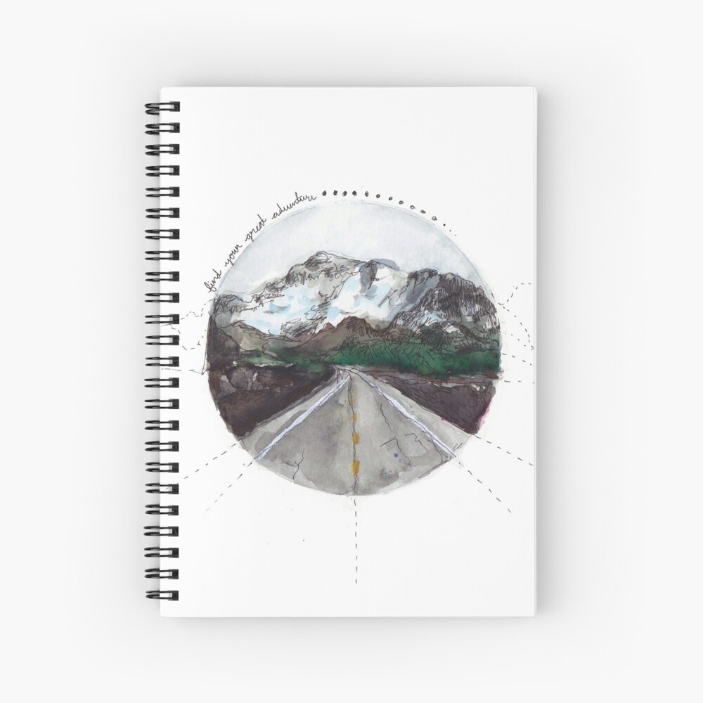 find your great adventure Spiral Notebook