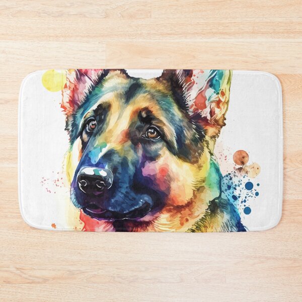 Item preview, German Shepherd Dog Colorful Watercolor designed and sold by delroy66.