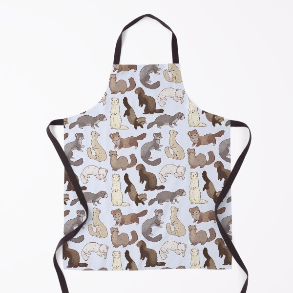 Item preview, Cute cartoon Ferrets illustration pattern designed and sold by Yarafantasyart.