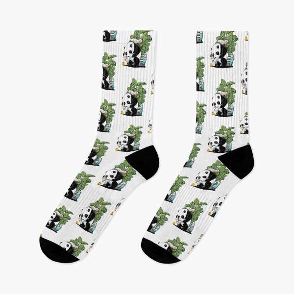 Item preview, Panda Bear Cleaning Teeth, funny bear bathroom art designed and sold by Wyattdesign.