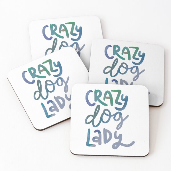 Item preview, Crazy Dog lady blue grey designed and sold by chuckletuckle.