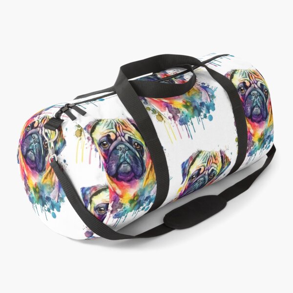 Item preview, Acuarela colorida del perro Pug designed and sold by delroy66.