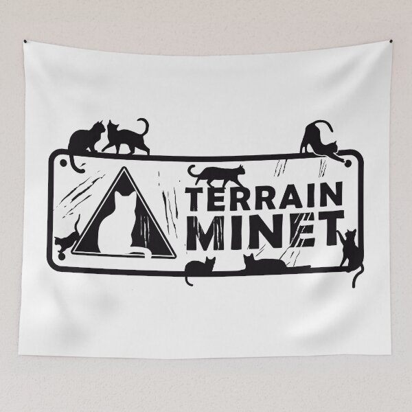 Item preview, Minet Land - BLACK PANEL CAUTION WORKS - mined land designed and sold by KokoBlacsquare.