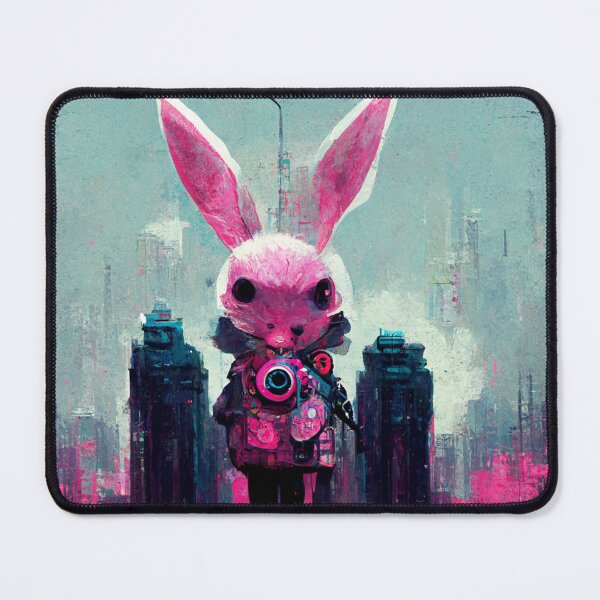 Item preview, Cyborg pink rabbit designed and sold by SpectrumBunny.