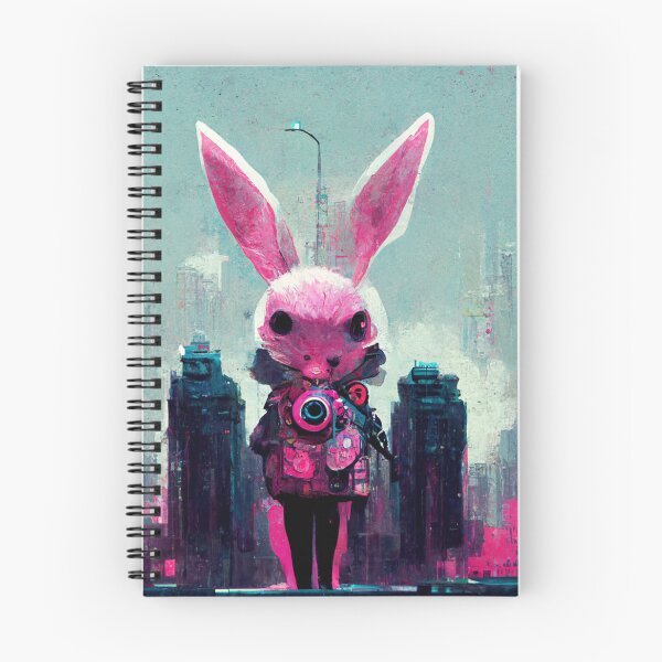 Item preview, Cyborg pink rabbit  designed and sold by SpectrumBunny.