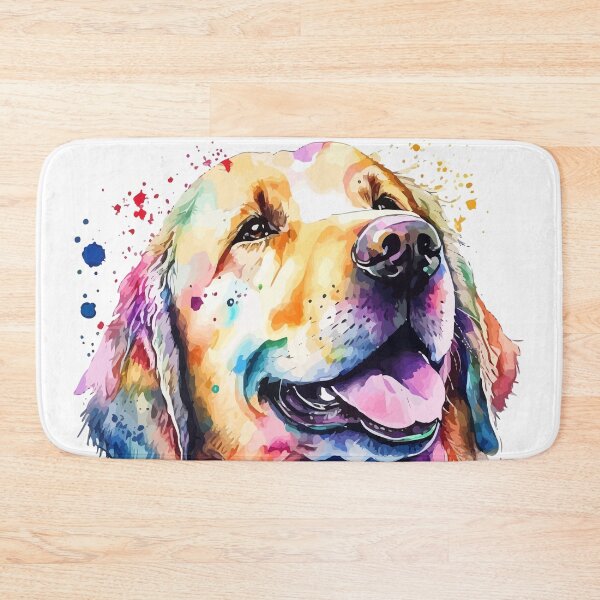 Item preview, Golden Dog Colorful Watercolor designed and sold by delroy66.