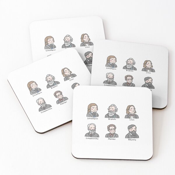Item preview, Famous Musicians / Pianists II (postcard/sticker pack) (Musician) designed and sold by 90sister.