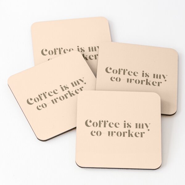 Item preview, Coffee is my coworker designed and sold by GaslightNGiggle.