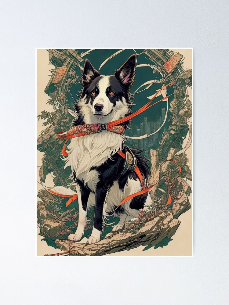 Border Collie, Posters, Art Prints, Wall Murals