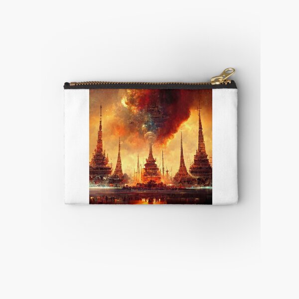 Item preview, Temple Thailand on fire designed and sold by SpectrumBunny.