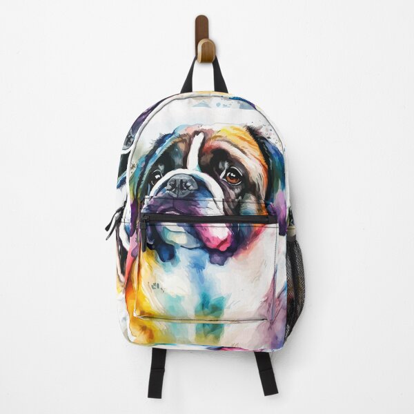 Item preview, Saint Bernard Dog Colorful Watercolor designed and sold by delroy66.
