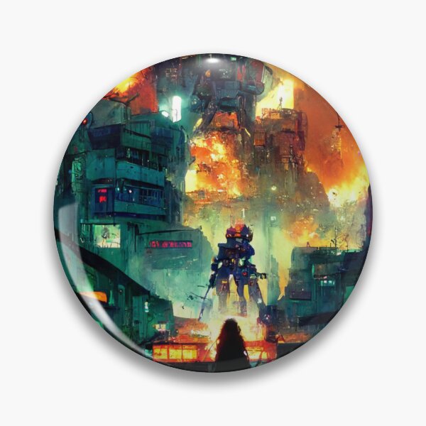Item preview, Cyberpunk town has fallen designed and sold by SpectrumBunny.
