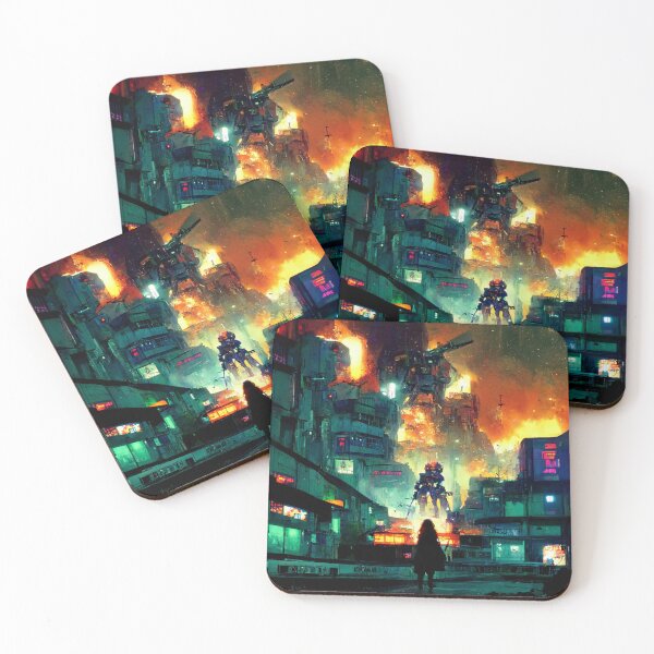 Item preview, Cyberpunk town has fallen designed and sold by SpectrumBunny.