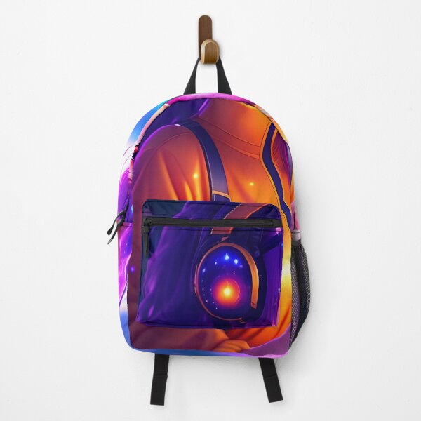 Item preview, Beautiful Cute Cosmic Retrowave Anime Girl AI Art designed and sold by unusualillusion.