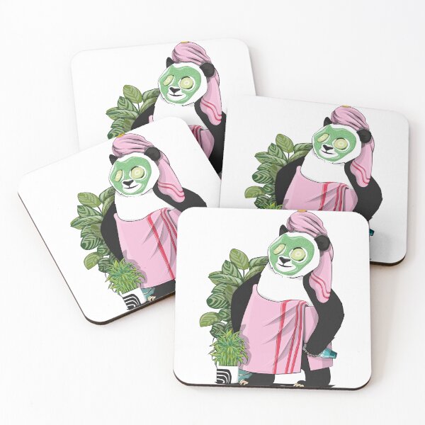 Artikelvorschau, Panda Bear in Bathroom, funny bear bathroom art entworfen und verkauft von Wyattdesign.