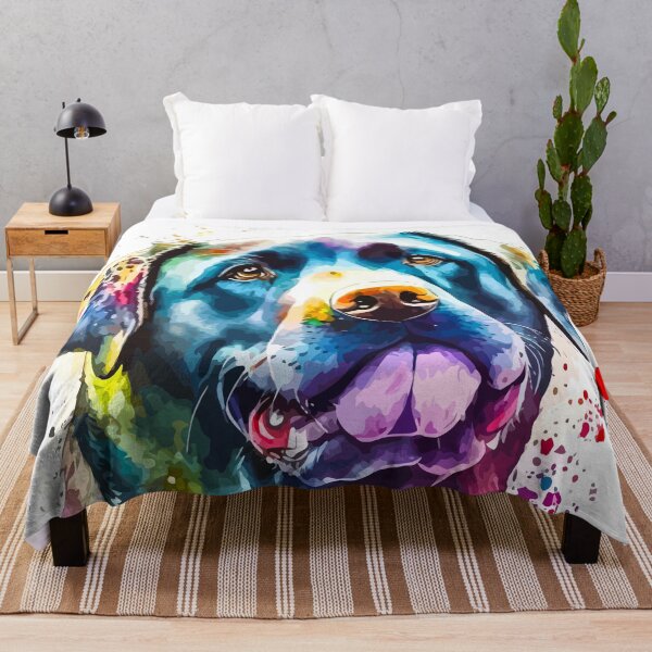Item preview, Labrador Dog Colorful Watercolor designed and sold by delroy66.