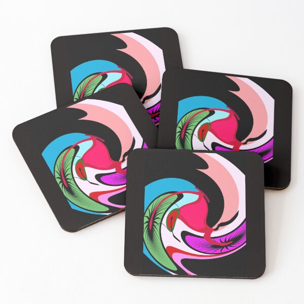 Item preview, BICYCLE : Abstract Psychedelic Whimsical Modern Art Print designed and sold by posterbobs.