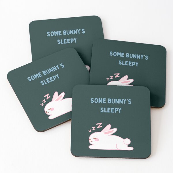 Item preview, Happy Easter ‘Some bunny’s sleepy’,  cute bunny quote & Easter celebration gifts designed and sold by haRexia.