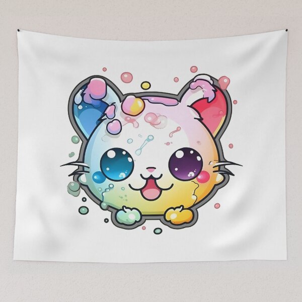 Item preview, Bubble Kitty | kitty Lover | Bath Cat | Colorful Kitty designed and sold by henrique37.