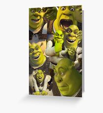 Shrek Valentines Card Greeting Card