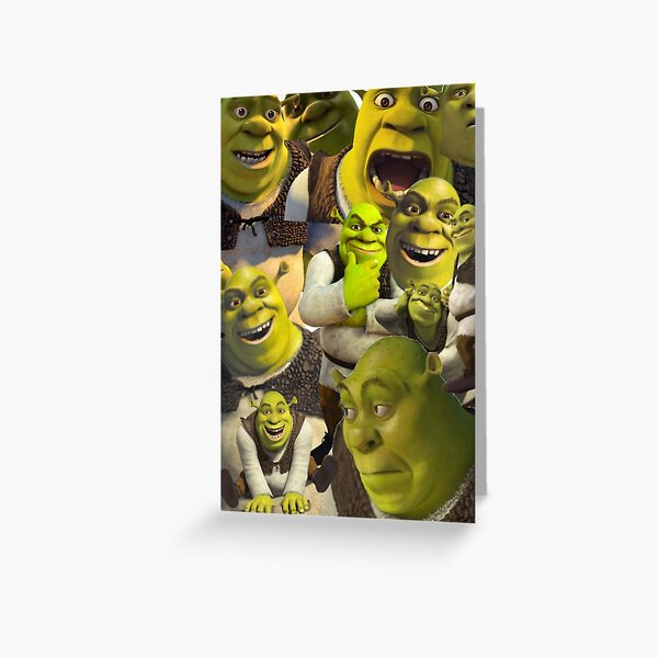 Tarjetas De Felicitacion Shrek Gracioso Redbubble