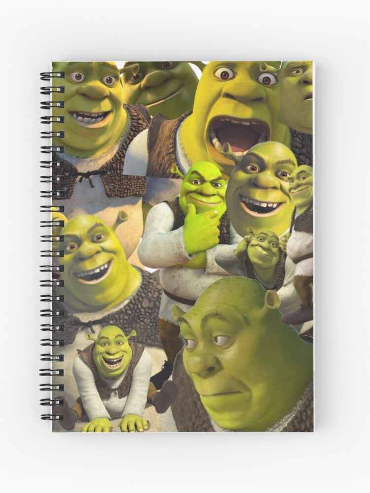 Shrek on the Croc | Spiral Notebook