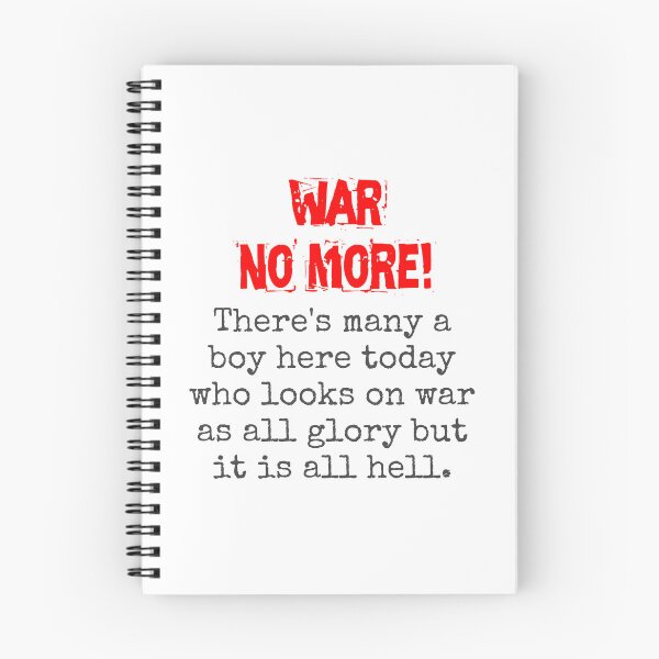 Item preview, There Is Many A Boy Here Today - Anti-War Quote designed and sold by CrankyOldDude.