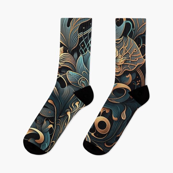 Item preview, Futuristic Art Nouveau Floral Patterns designed and sold by artyficial-.