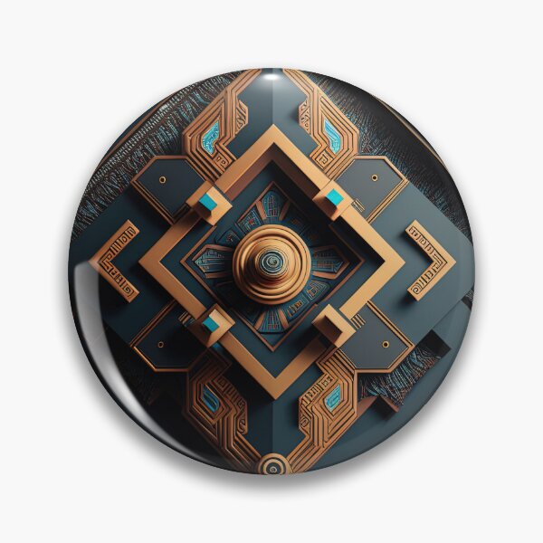 Item preview, Futuristic Detailed Inca Geometric Patterns designed and sold by artyficial-.