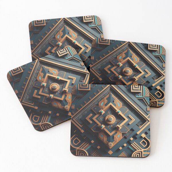 Artikelvorschau, Futuristic Detailed Inca Geometric Patterns entworfen und verkauft von artyficial-.