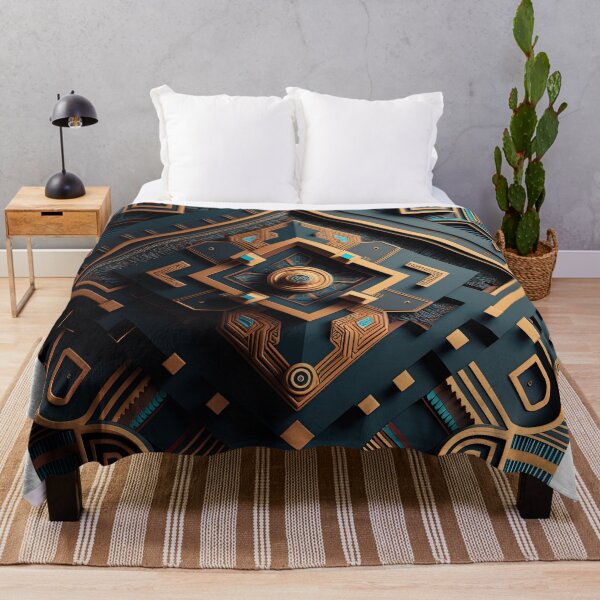 Item preview, Futuristic Detailed Inca Geometric Patterns designed and sold by artyficial-.