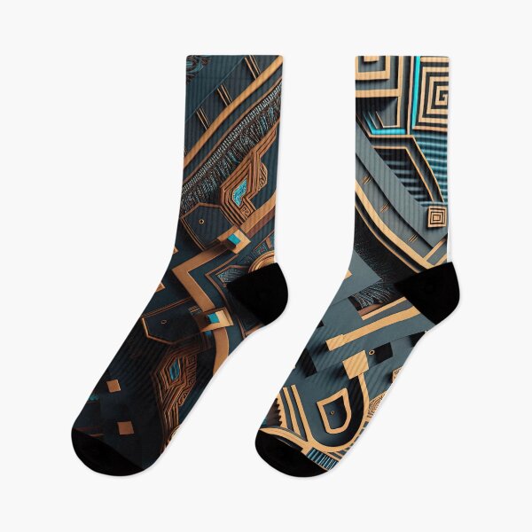 Item preview, Futuristic Detailed Inca Geometric Patterns designed and sold by artyficial-.