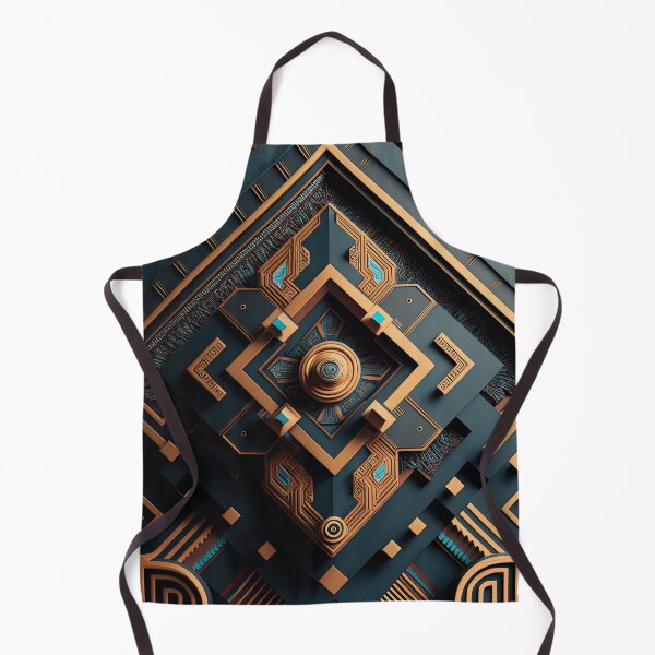 Item preview, Futuristic Detailed Inca Geometric Patterns designed and sold by artyficial-.