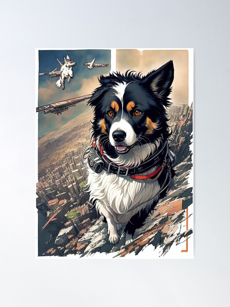 Border Collie, Posters, Art Prints, Wall Murals