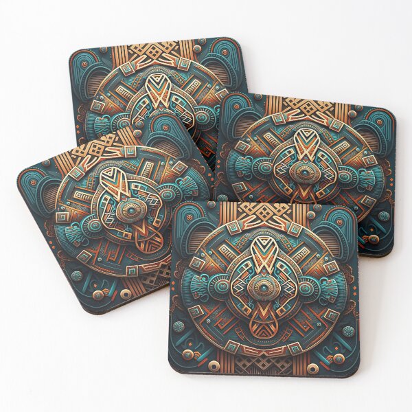 Item preview, Futuristic Intricate Native American Flower Pattern designed and sold by artyficial-.