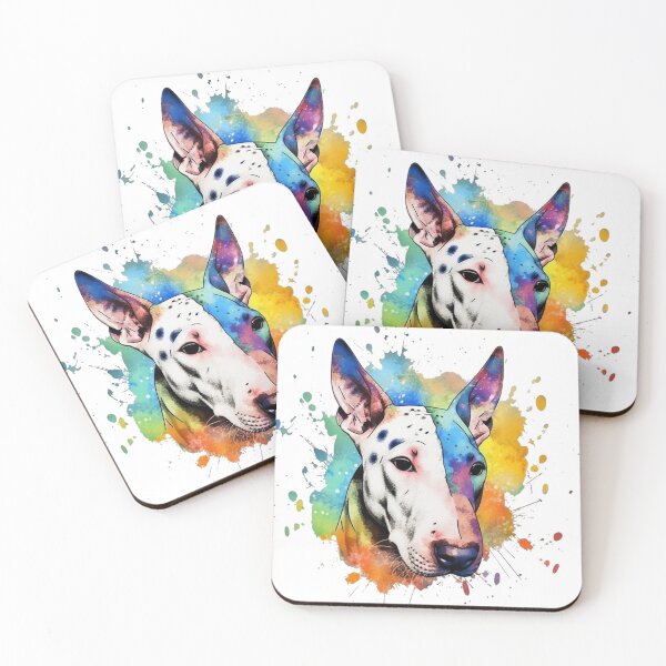 Item preview, Bull Terrier Colour Splash designed and sold by HookedOnDogz.