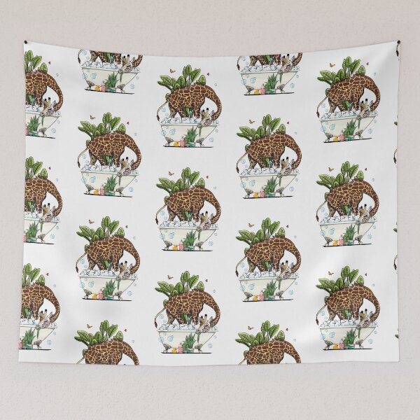 Artikelvorschau, Giraffe in Bath, Bathroom, funny bathroom art entworfen und verkauft von Wyattdesign.