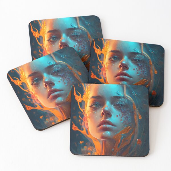 Item preview, Oceanic Brave Woman Withering Glowing Marine Life designed and sold by Stepultura.