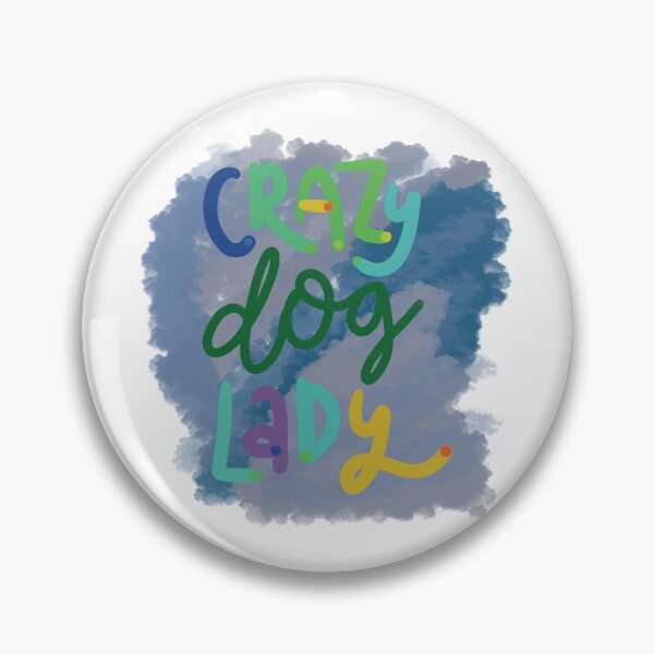 Item preview, Crazy Dog lady blue cloud designed and sold by chuckletuckle.