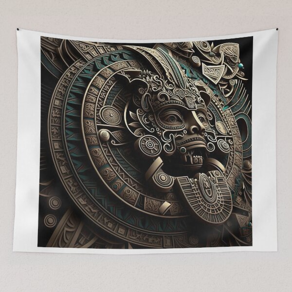 Item preview, Futuristic Intricately Detailed Aztec Pattern designed and sold by artyficial-.