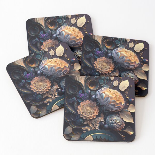 Item preview, Futuristic Intricately Detailed Floral Pattern designed and sold by artyficial-.