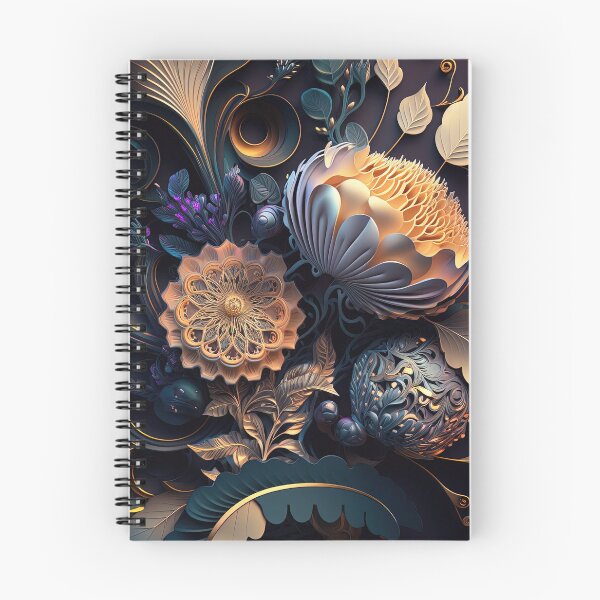 Item preview, Futuristic Intricately Detailed Floral Pattern designed and sold by artyficial-.