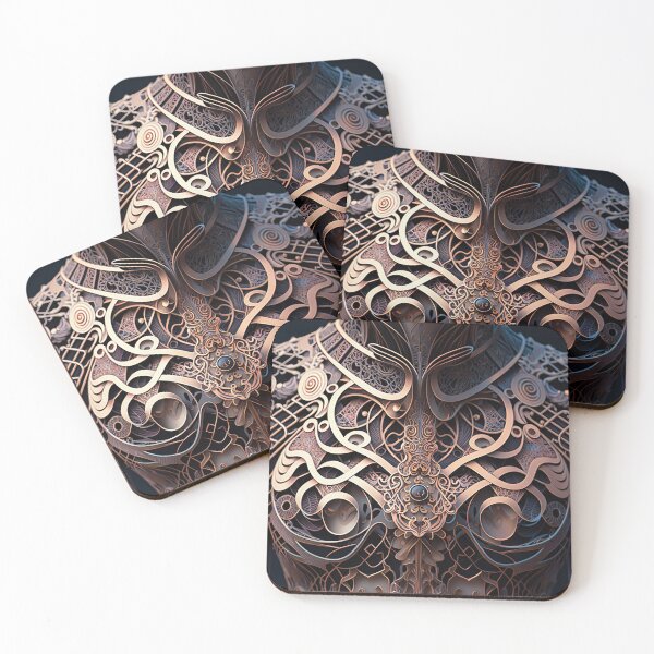 Item preview, futuristic Lacework with intricate pattern designed and sold by artyficial-.