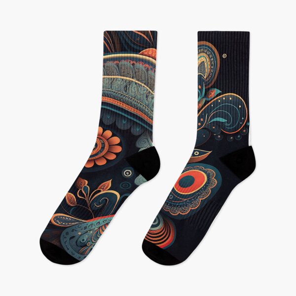 Item preview, futuristic Paisley pattern with intricate details designed and sold by artyficial-.