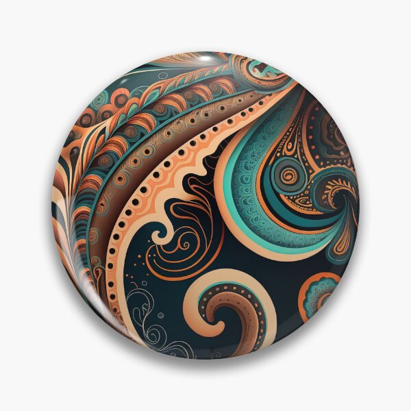 Item preview, futuristic Paisley pattern designed and sold by artyficial-.