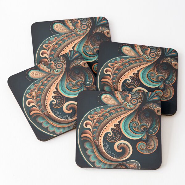 Item preview, futuristic Paisley pattern designed and sold by artyficial-.