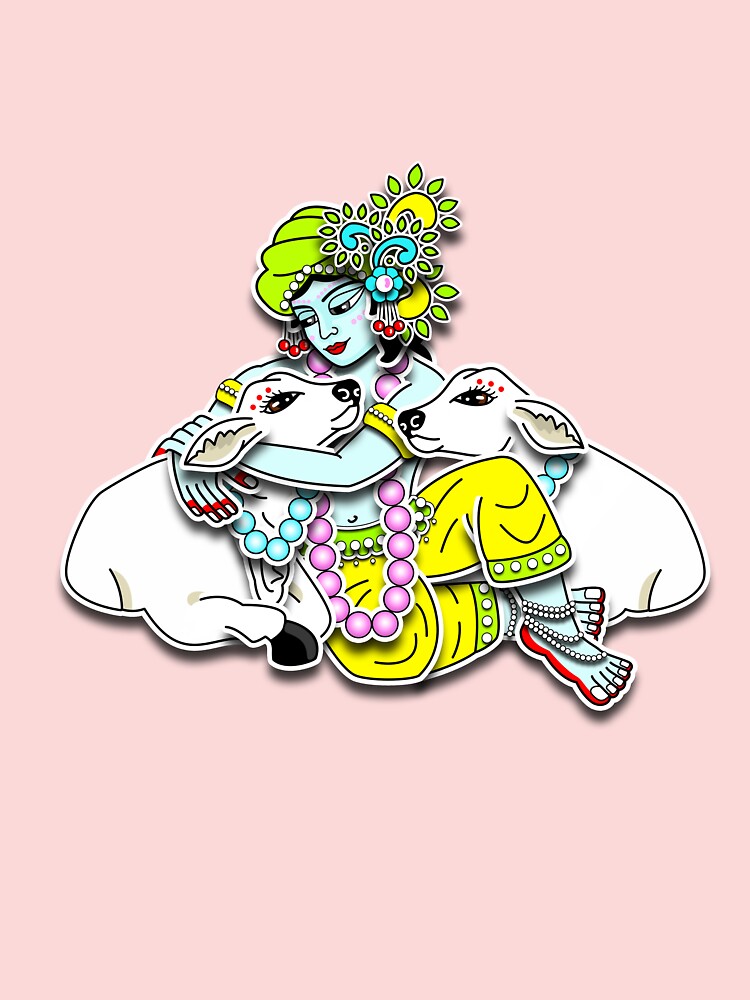 Sahaj Décor 56 cm Lord Krishna With Cow Magnetic Sticker Price in India -  Buy Sahaj Décor 56 cm Lord Krishna With Cow Magnetic Sticker online at  Flipkart.com