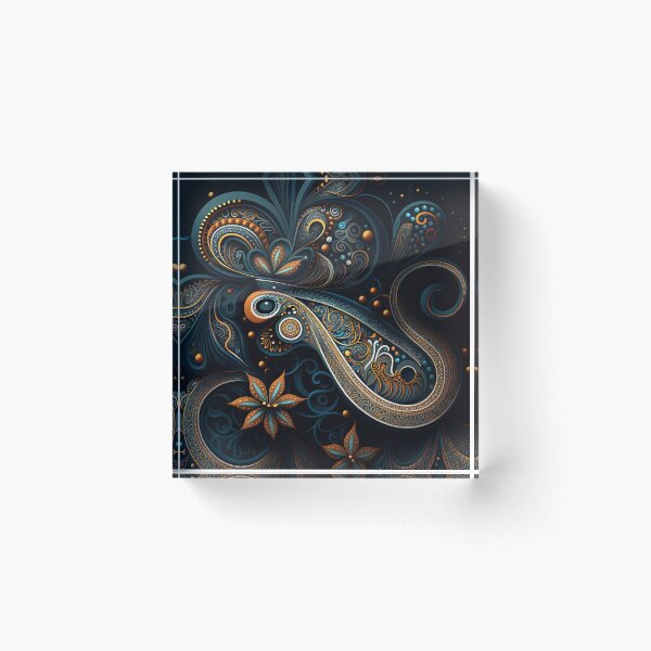 Item preview, futuristic Paisley patterns designed and sold by artyficial-.